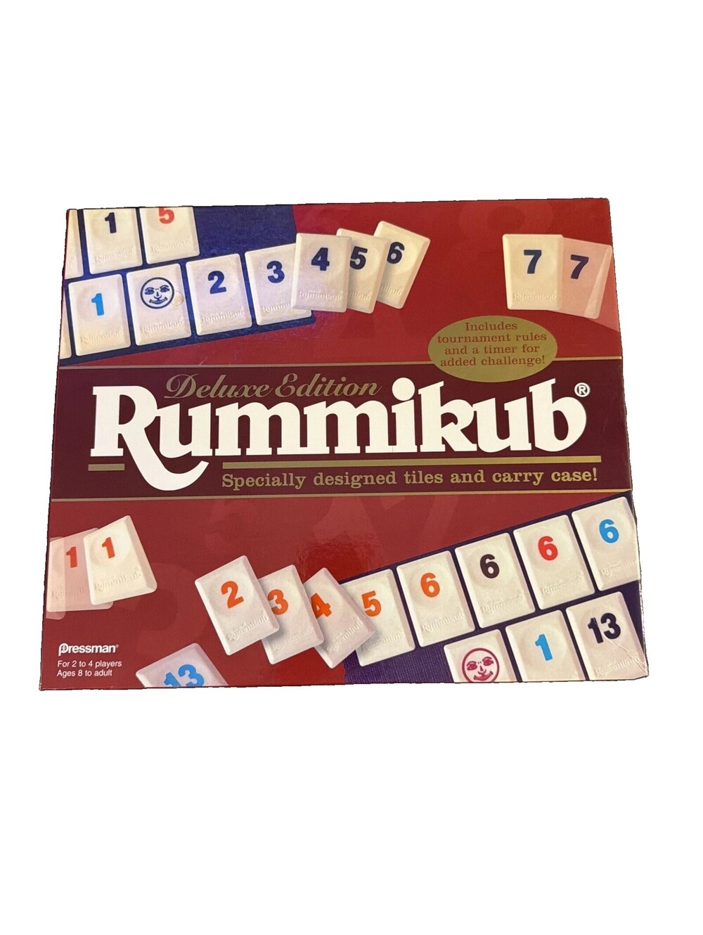 1997 Deluxe Edition Rummikub Board Game by Pressman Toy 100% Complete Nice Set